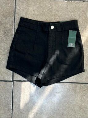 wild fable Black High-Rise Denim Shorts